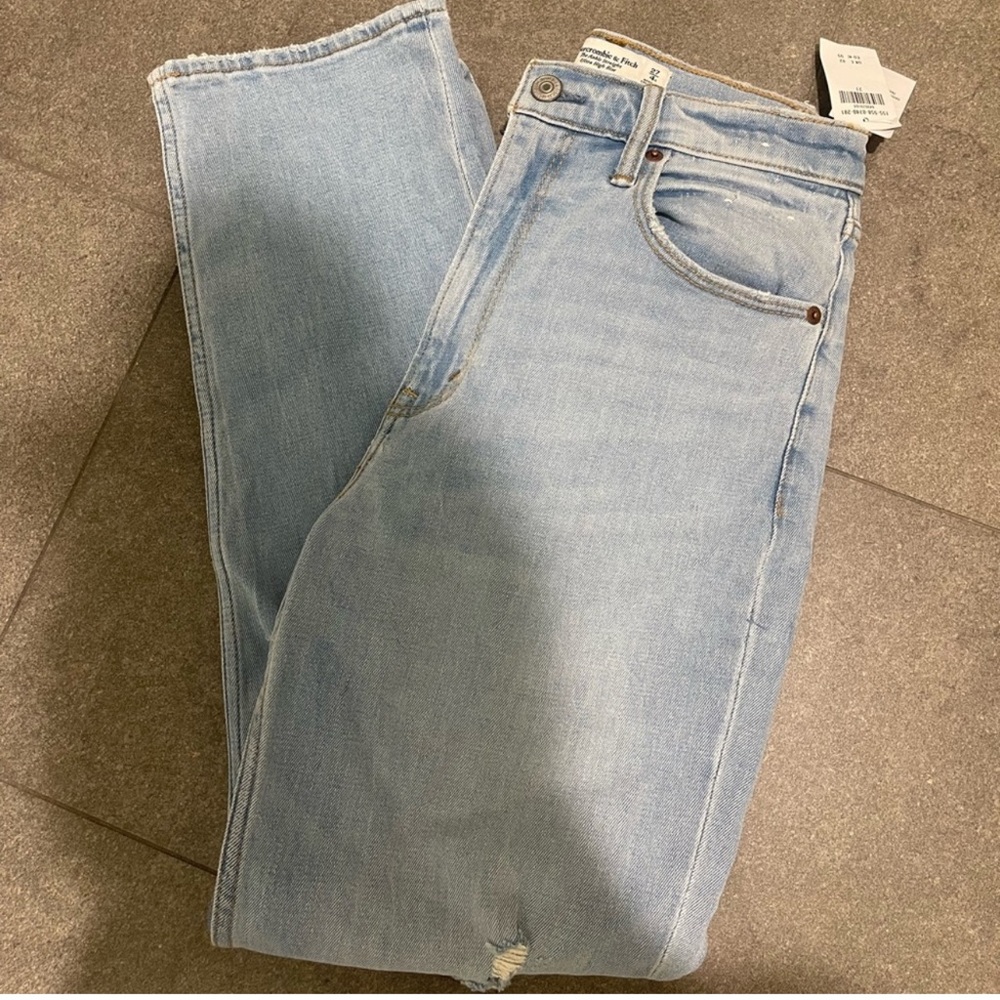Abercrombie High rise ankle straight